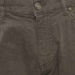 Pre Owned Ermenegildo Zegna Grey Denim Slim Fit Pants M/Waist 33"