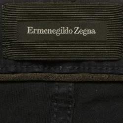 مملوكة مسبقًا Ermenegildo Zegna Navy Blue Denim Slim Fit Pants M/Waist 33"