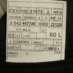 مملوكة مسبقًا جاكيت بليزر إيرمنجيلدو زينيا صوف أسود كبير