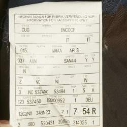 Pre Owned بليزر إيرمينجيلدو زينيا مزيج كتان أزرق كحلي مقاس كبير جدًا (اكسترا لارج)