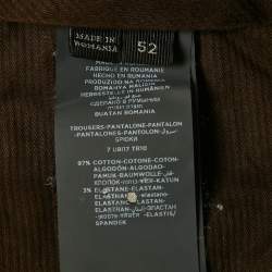 Pre Owned Ermenegildo Zegna Beige Cotton Chino Trousers XL