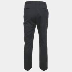 Pre Owned بنطلون إيرمينجيلدو زينيا بيج كوردروي مريح مقاس كبير خصر 33 بوصة