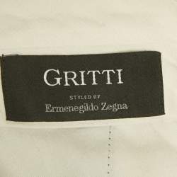 Pre Owned بنطلون إيرمينجيلدو زينيا بيج كوردروي مريح مقاس كبير خصر 33 بوصة