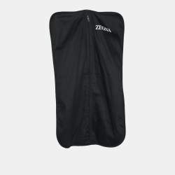 Pre Owned Ermenegildo Zegna Black Gabardine Formal Trousers L