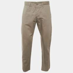 مملوكة مسبقًا Ermenegildo Zegna Beige Cotton & Linen Pants M