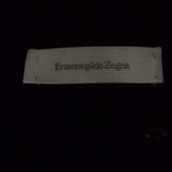 Pre Owned Ermenegildo Zegna Black Knit Ribbed Trim Zip Detail Sweater XXL