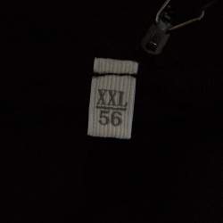 Pre Owned Ermenegildo Zegna Black Knit Ribbed Trim Zip Detail Sweater XXL