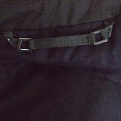 Pre Owned جاكت ايرمنيجيلدو زينيا أزرار أمامية  تفاصيل جيب رقعة أسود XL