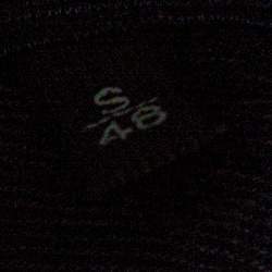Pre Owned Ermenegildo Zegna Navy Blue Wool Cotton Knit long Sleeve Polo T-Shirt S