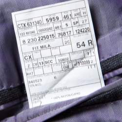 Pre Owned Ermenegildo Zegna Dark Grey Tartan Plaid Wool Blazer XXL