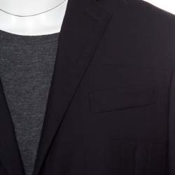 مملوكة مسبقًا Ermenegildo Zegna Elements Navy Blue Wool Padded Jacket XXL