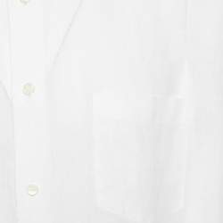 Pre Owned قميص ايرمنيجيلدو زينيا بأزرار وبأكمام طويلة كتان أبيض XXL