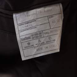 Pre Owned Ermenegildo Zegna Brown Herringbone Patterned Wool Tailored Blazer XL