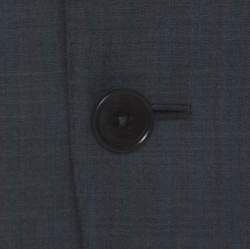 Ermenegildo Zegna Grey and Blue Pinstripe Wool Blazer L