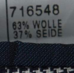 Pre Owned جاكيت بليزر ايرمينجيلدو زينيا صوف هوندزتوث و حرير ثنائي اللون L