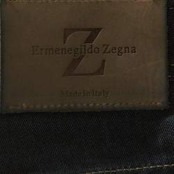 Pre Owned Ermenegildo Zegna Navy Blue Denim Shorts XXXL