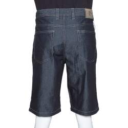 Pre Owned Ermenegildo Zegna Navy Blue Denim Shorts XXXL