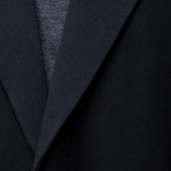 مملوكة مسبقًا Ermenegildo Zegna Black Wool Contrast Trim Detail Tuxedo 5XL (IT 60L)