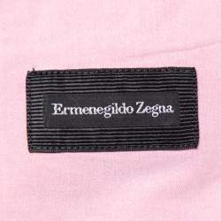 Pre Owned Ermenegildo Zegna Pink Cotton Button Front Shirt XXL   