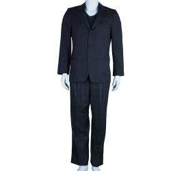 Ermenegildo Zegna Men's Grey Striped Suit M
