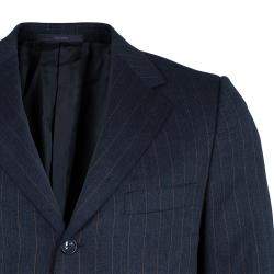 Ermenegildo Zegna Men's Grey Striped Suit M