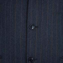 Ermenegildo Zegna Men's Grey Striped Suit M