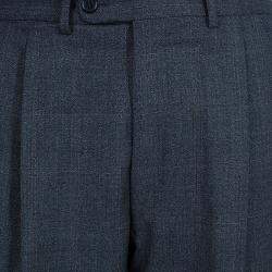 Ermenegildo Zegna Men's Grey Striped Suit M