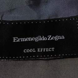 مملوكة مسبقًا بذلة ايرمنيجيلدو زينيا ميلا قصة إعتيادية صوف رمادي نمط كول مقاس كبير جدا جدا جدا جدا