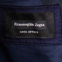 Pre Owned Ermenegildo Zegna Navy Blue Wool Single Breasted Suit XXL