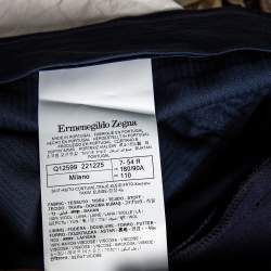 Pre Owned Ermenegildo Zegna Navy Blue Wool Single Breasted Suit XXL