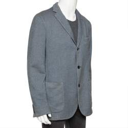 Ermenegildo Zegna Two-Toned Cashmere & Wool Single Breasted Blazer XXL 