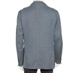Ermenegildo Zegna Two-Toned Cashmere & Wool Single Breasted Blazer XXL 