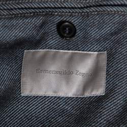 Ermenegildo Zegna Two-Toned Cashmere & Wool Single Breasted Blazer XXL 