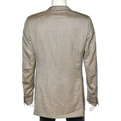 Ermenegildo Zegna Beige Wool Blazer L