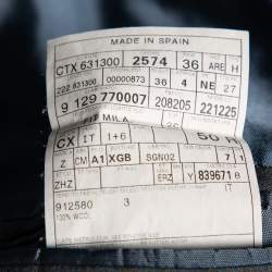 Pre Owned Ermenegildo Zegna Cool Effect Grey Striped Wool Regular Fit Mila Blazer L