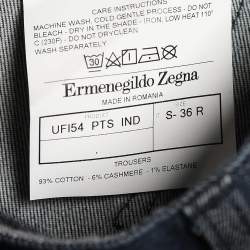 Pre Owned Ermenegildo Zegna Blue Cotton Jeans XL