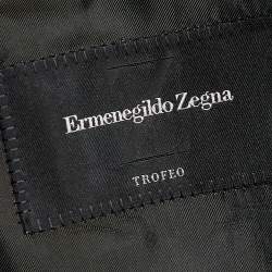 Ermenegildo Zegna Grey Striped Wool Single Breasted Blazer XL