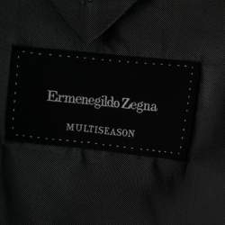 Pre Owned Ermenegildo Zegna Grey Wool Multiseason Single Breasted Suit XXL