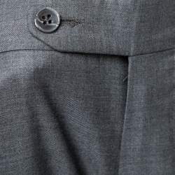 Pre Owned Ermenegildo Zegna Grey Wool Single Breasted Suit XXL