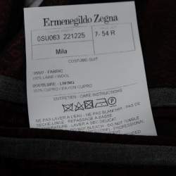Pre Owned Ermenegildo Zegna Grey Wool Single Breasted Suit XXL