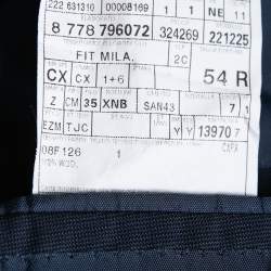 Pre Owned Ermenegildo Zegna Blue Wool Single Breasted Suit XXL