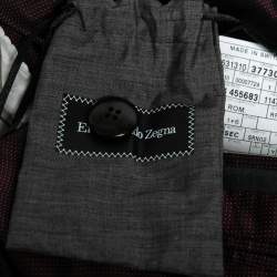 Ermenegildo Zegna Su Misura Grey Wool Single-Breasted Suit 4XL