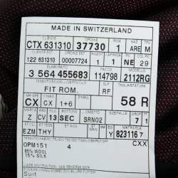 Ermenegildo Zegna Su Misura Grey Wool Single-Breasted Suit 4XL