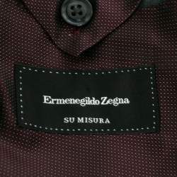 Ermenegildo Zegna Su Misura Grey Wool Single-Breasted Suit 4XL