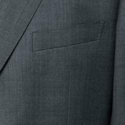 Ermenegildo Zegna Su Misura Grey Wool Single-Breasted Suit 4XL