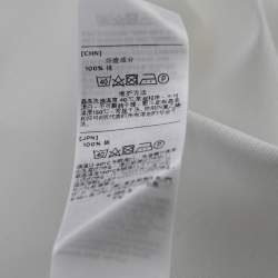 مملوكة مسبقًا Ermenegildo Zegna Couture White Cotton Button-Front Shirt M/L    