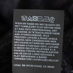 Pre Owned Ermenegildo Zegna Couture Dark Grey Cashmere Crewneck Sweater 3XL