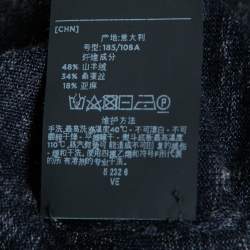 Pre Owned Ermenegildo Zegna Couture Dark Grey Cashmere Crewneck Sweater 3XL