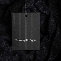 Pre Owned Ermenegildo Zegna Couture Dark Grey Cashmere Crewneck Sweater 3XL