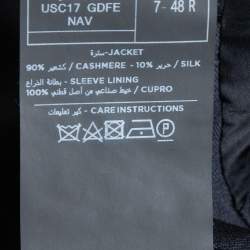 Pre Owned Ermenegildo Zegna Navy Blue Cashmere Single Breasted Blazer M